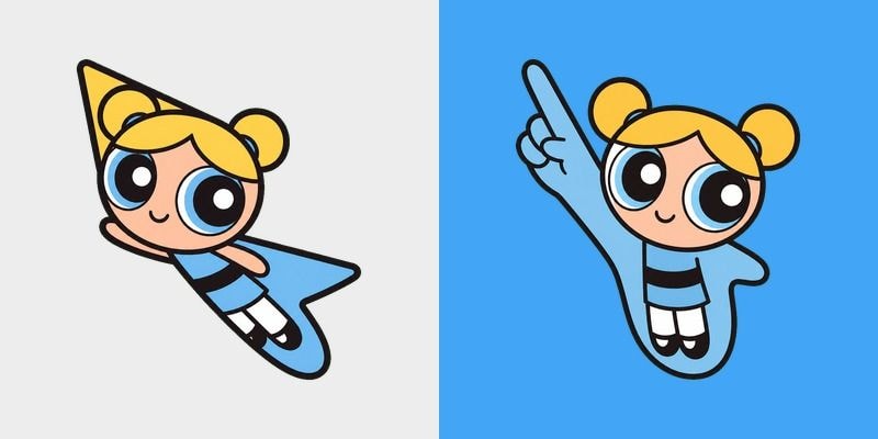Cute Powerpuff Bubbles Blue