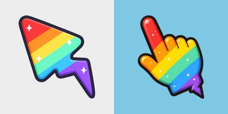 Cute Rainbow Bolt