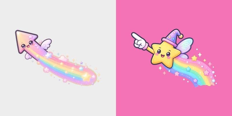Cute Shooting Star