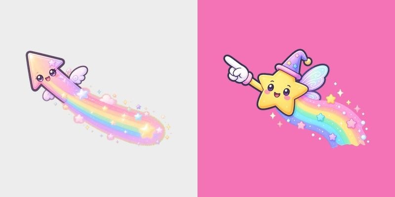 Cute Shooting Star