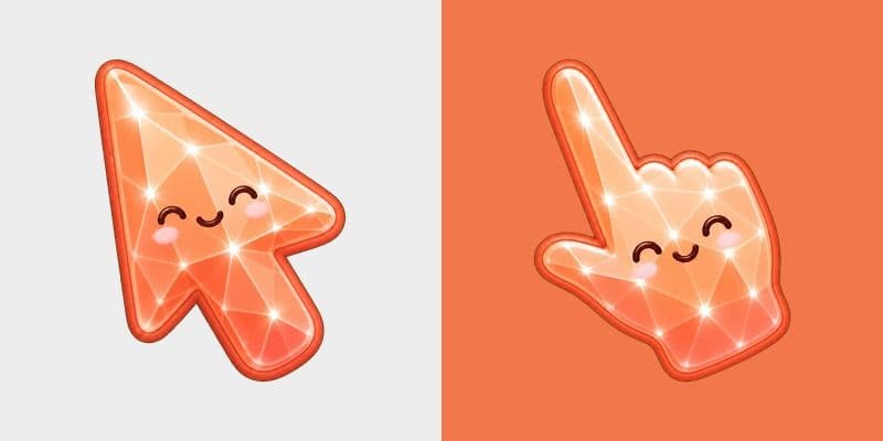 Cute Stylish Modern Coral Crystal