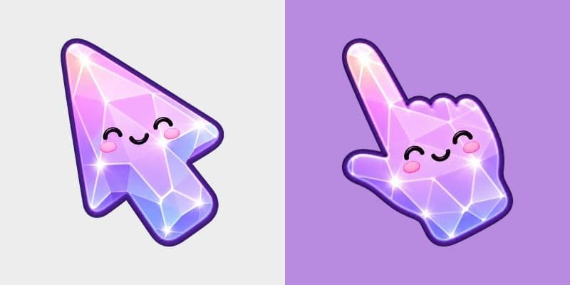 Cute Stylish Modern Lilac Crystal