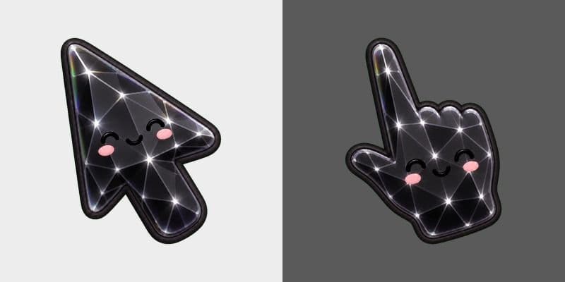 Cute Stylish Modern Obsidian Crystal