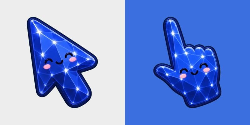 Cute Stylish Modern Sapphire Crystal