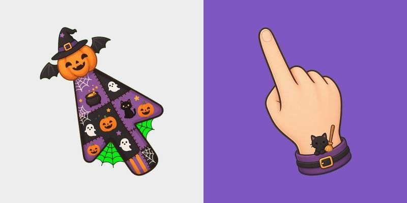 Cute Witch Halloween Cursor