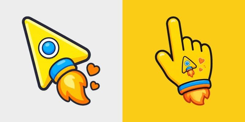 Cute Yellow Rocket