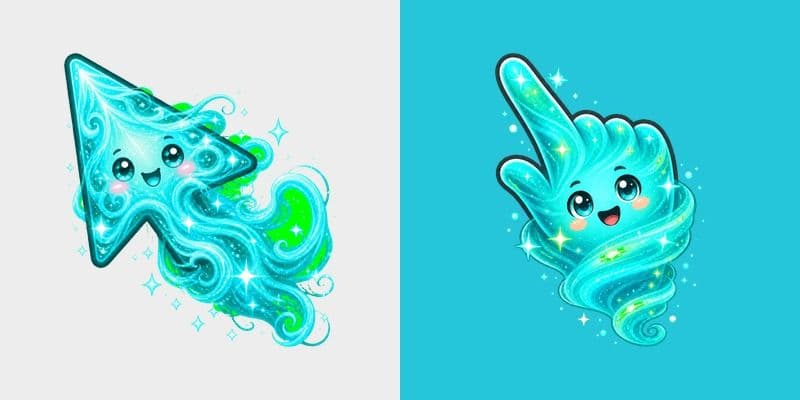 Cyan Cosmic Wind Light