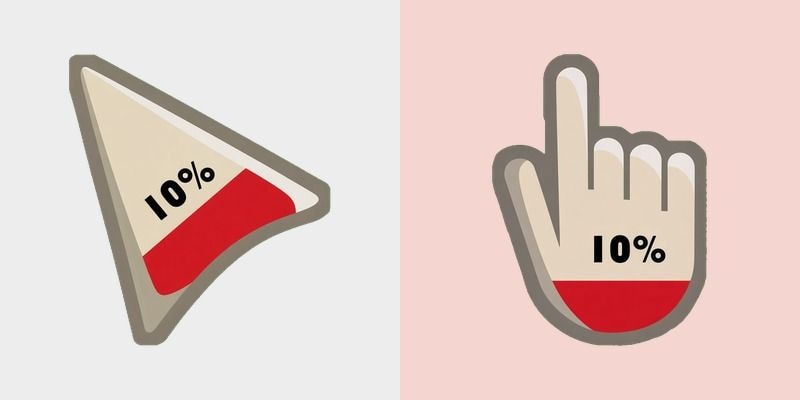 Detailed Color Low Battery Cursor