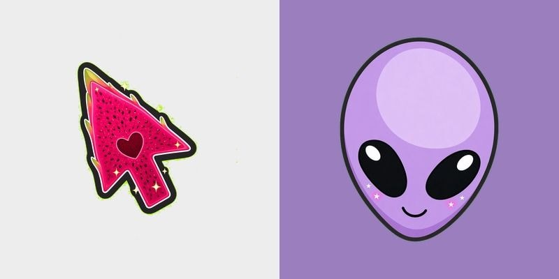Dragonfruit Cosmic Alien Cursor