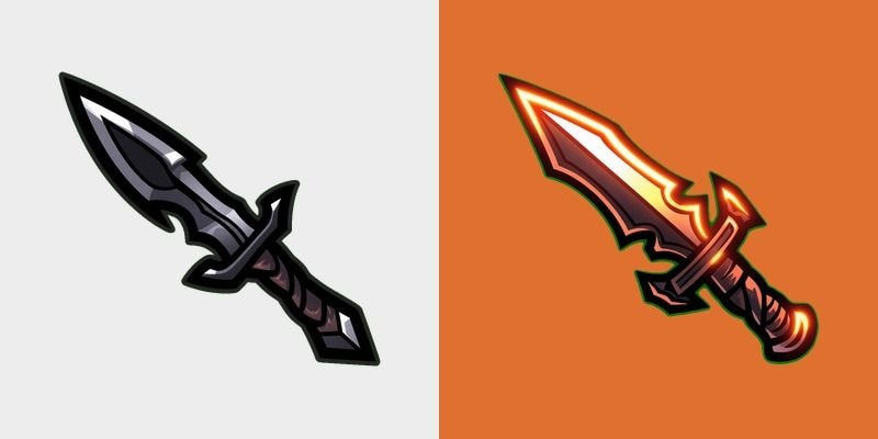 Ember Steel Dagger Cursor