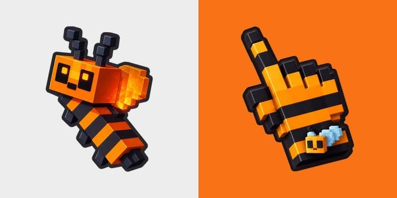 Ember Voxel Bee