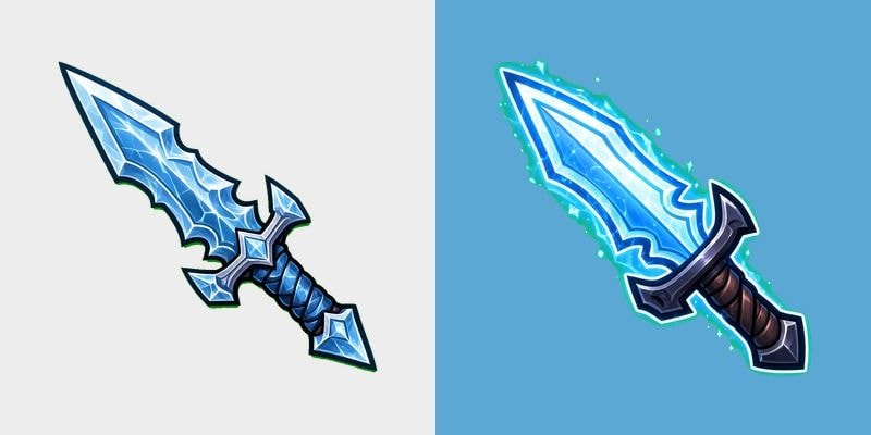 Frost Crystal Dagger Cursor