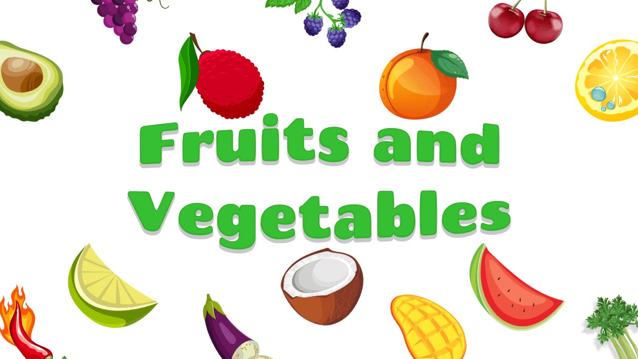 Фон колекції Fruits and Vegetables