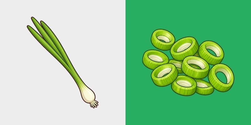 Scallion and Chopped Green Onion cursor preview