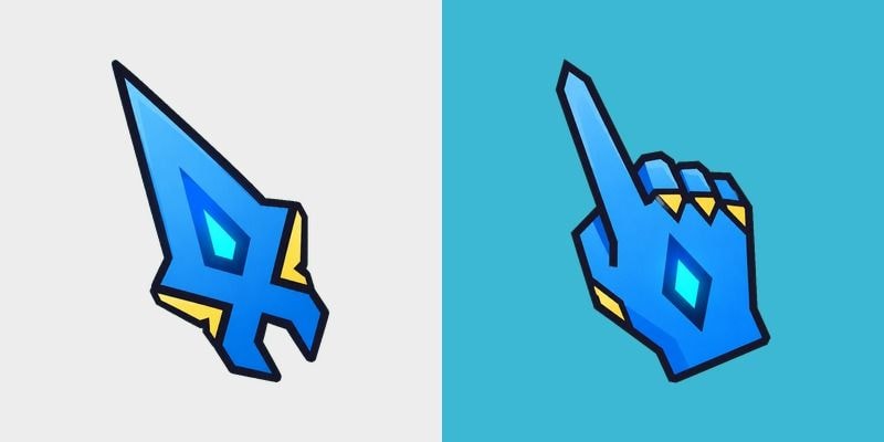 Glowing Blue Dagger cursor preview