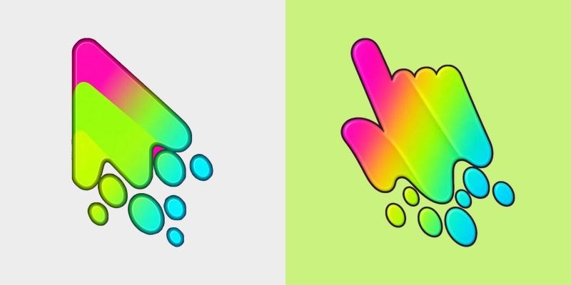 Neon Stain of Paint