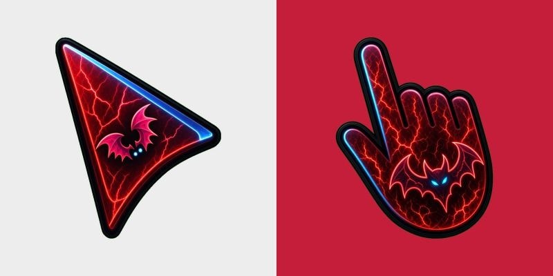 Blood Crimson Devil Wings cursor preview