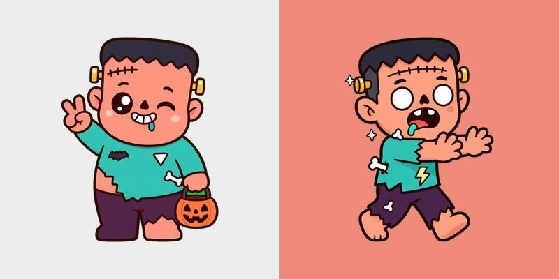 Candy Coral Franken Tot cursor preview