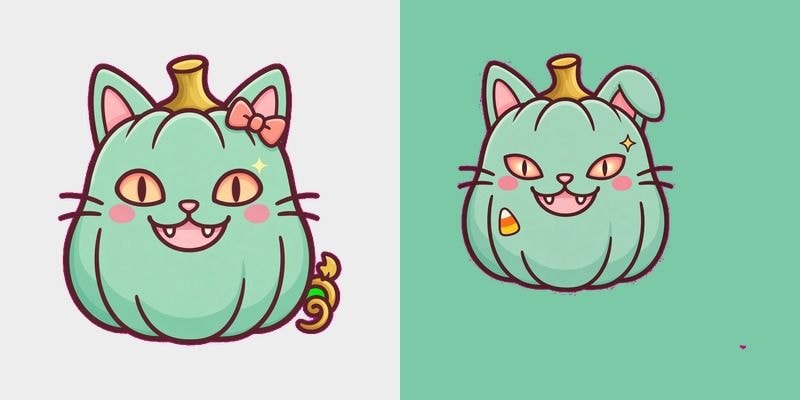 Mint Kitty Gourd cursor preview