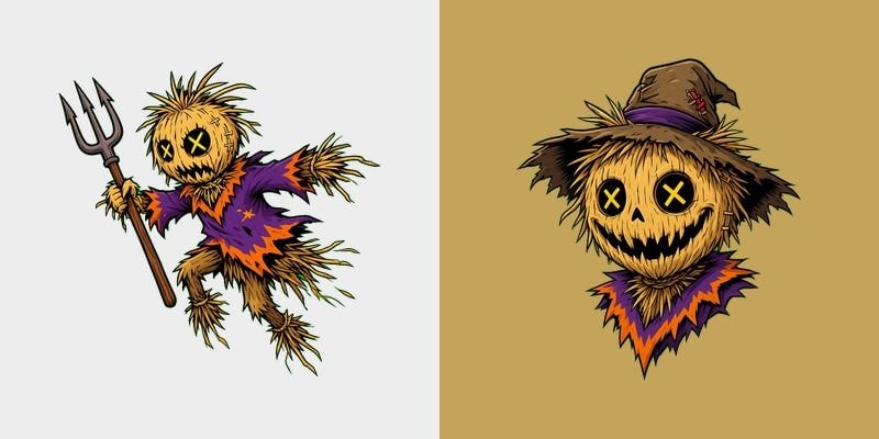 Spooky Scarecrow Pole Leap cursor preview