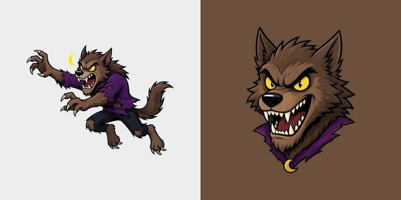 Spooky Werewolf Moon Lunge cursor preview
