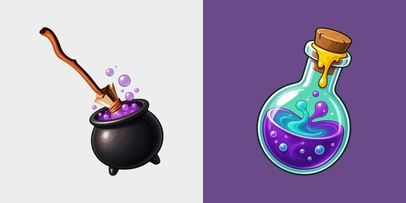 Witch Cauldron & Potion