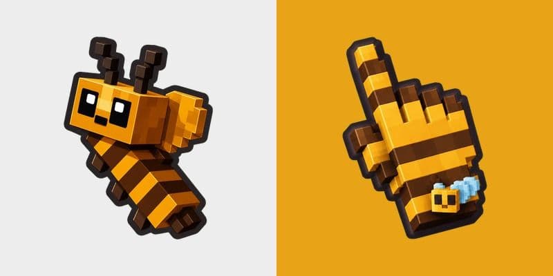 Honey Voxel Bee