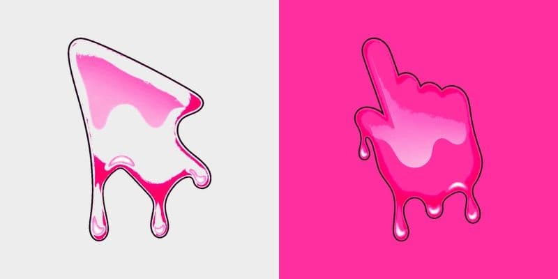 Hot Fuchsia Squiggle Melt