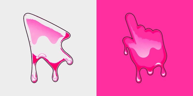 Hot Fuchsia Squiggle Melt