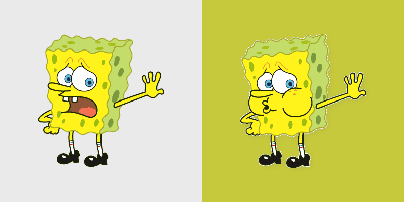 Refreshing Cursor Pack - Tired Spongebob