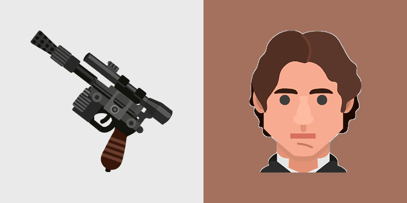 Custom Cursor - Star Wars Han Solo & Blaster