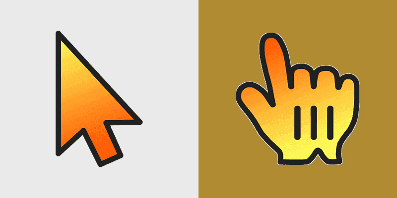 Custom Orange Juice Cursor Pack