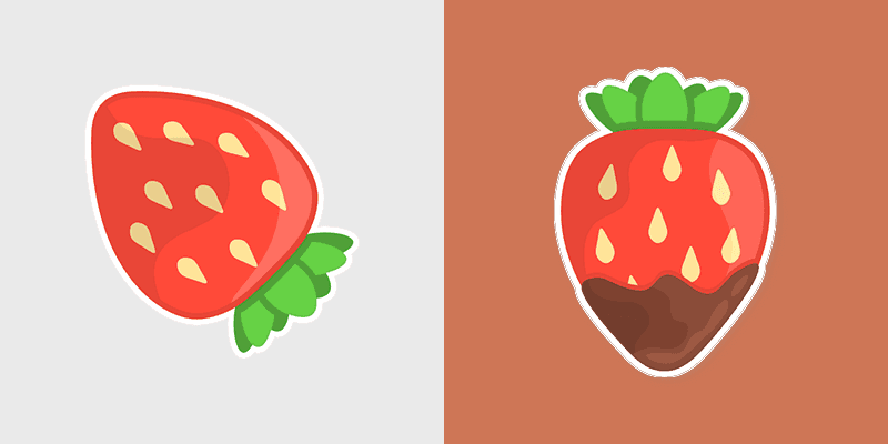 Strawberry Delight Cute Cursor cursor preview