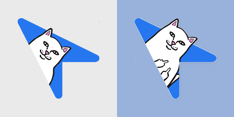 Nermal Blue Cursor Pack for Windows