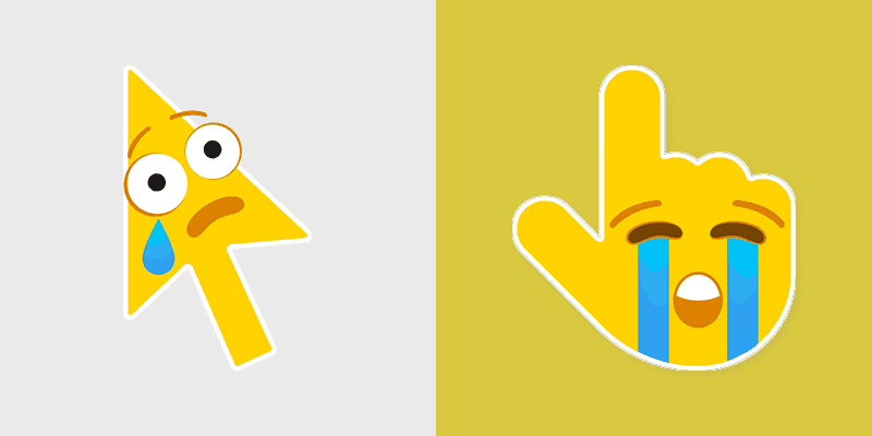 Curser Packs Crying - Yellow Cursor