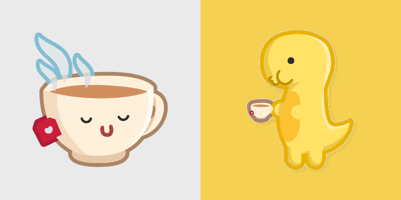 Cute Dinosaur Cup