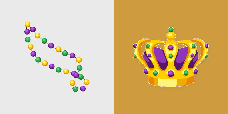 Mardi Gras Cute Cursor Pack