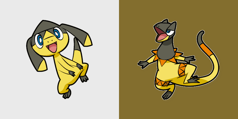 Helioptile and Heliolisk