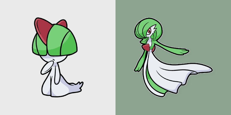 Custom Cursor Pack - Pokemon Ralts and Gardevoir