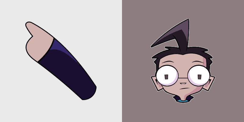 Custom Zim Dib Mouse Cursor Pack