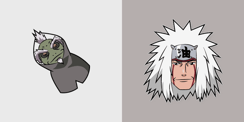 Custom Naruto Cursor Pack - Jiraiya and Fukasaku