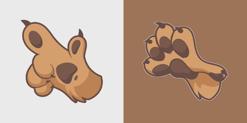 Cute Dog Paw Cursor Pack