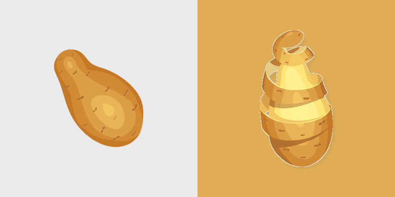 Cute Cursor Pack - Potato Themed