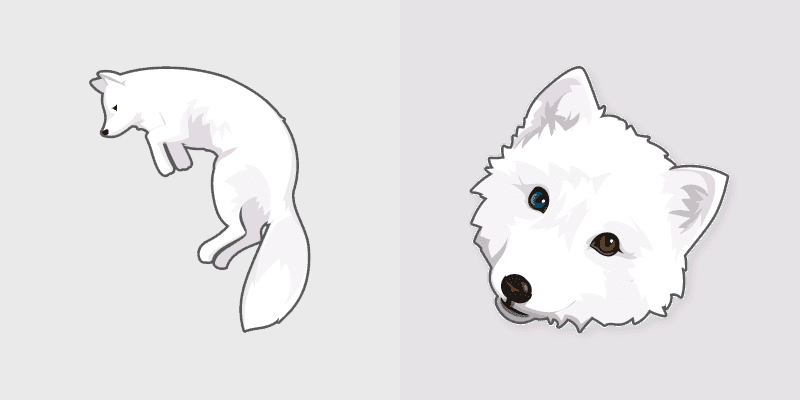 Cute Cursor Arctic Fox