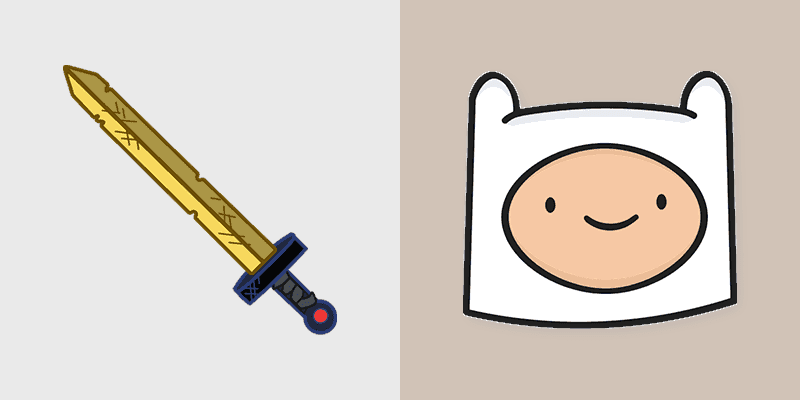 Custom Cursor Finn's Adventure Sword