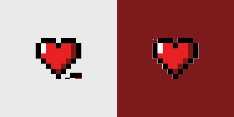 Pixel Heart Planet
