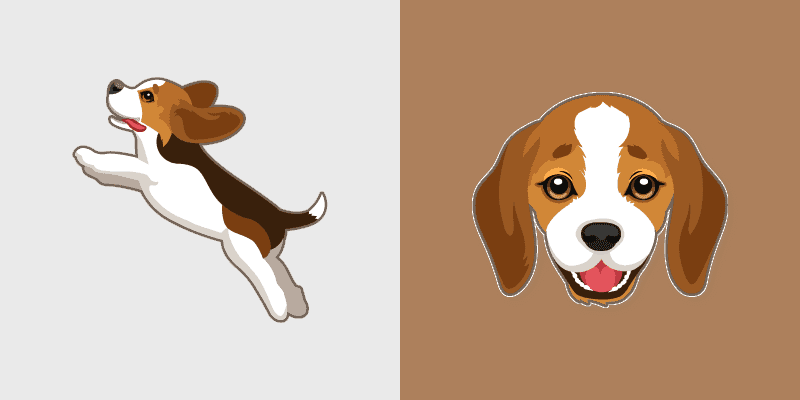 Custom Cute Beagle Puppy Mouse cursor pack