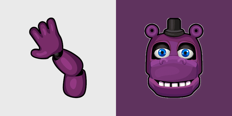 Cute Mr. Hippo Cursor Pack