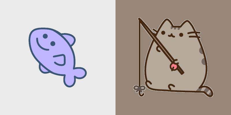 Fishing Pusheen