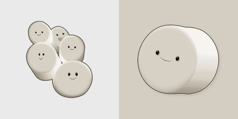 Custom Cursor Pack: Cute Marshmallow Adventures